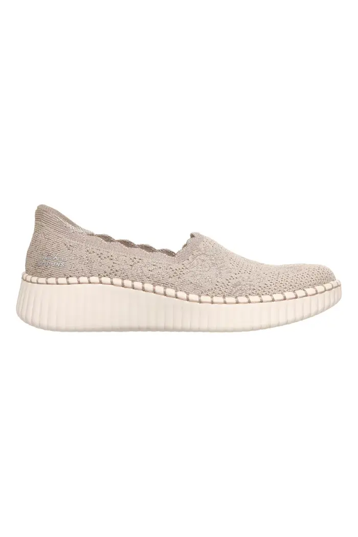 SKECHERS Slip on taupe in maglia traforata WILSHIRE BLVD TRUE CHARM [TAUPE]