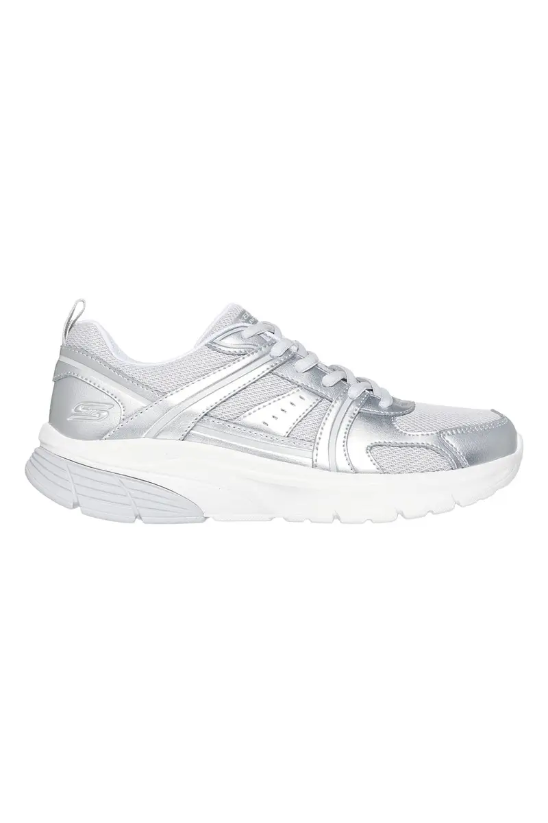 SKECHERS Sneakers argento con inserti in mesh Bobs Vamos [ARGENTO]