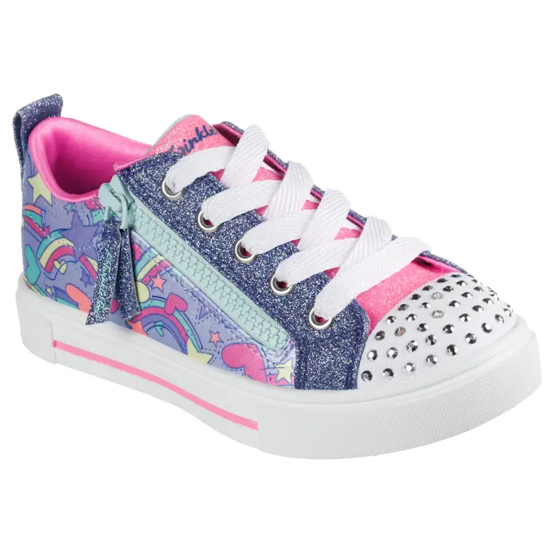 Sneakers Bambina TWINKLE SPARKS RAINBOW SHINES Blu / Multicolore | Skechers