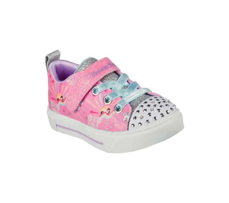 Sneakers Bambina TWINKLE SPARKS UNICORN SUNSHINE Rosato fucsia | Skechers Rosa orchidea
