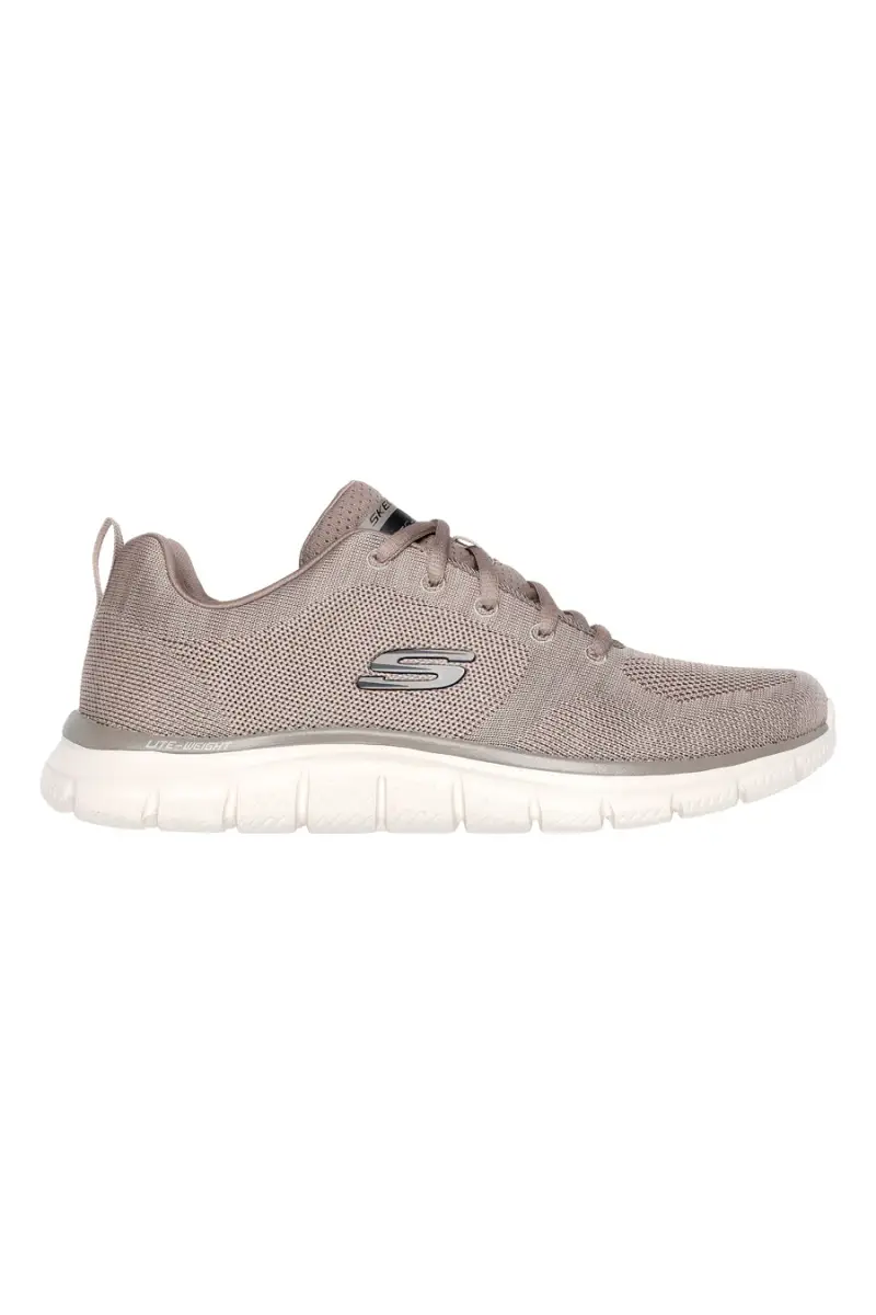 SKECHERS Sneakers beige in mesh traspirante con soletta Memory Foam Track Front Runner [TAUPE]