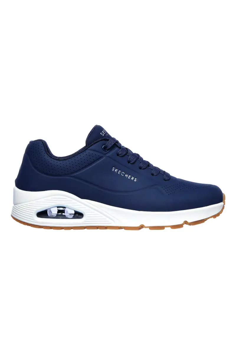 SKECHERS Sneakers blu ammortizzate con air cushion Uno Stand On Air [NAVY]
