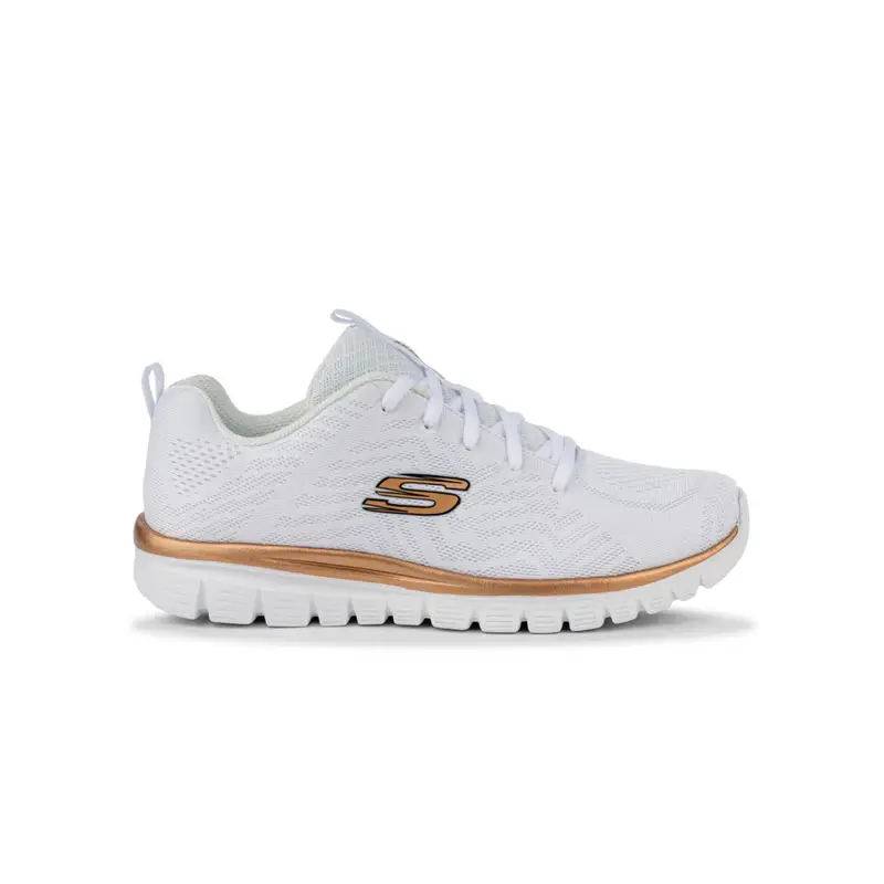 SKECHERS Sneakers donna bianche da palestra Graceful - Get Connected