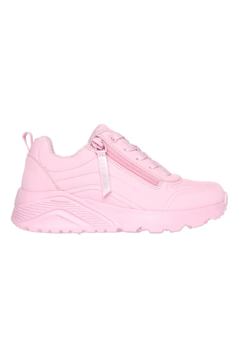 SKECHERS Sneakers rosa con zip laterale e platform Uno Lite Easy Zip [LITE PINK]