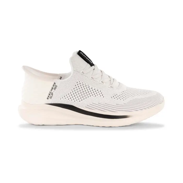 Sneakers uomo bianche da palestra in mesh con tecnologia Hands Free Slip-ins Skechers 45