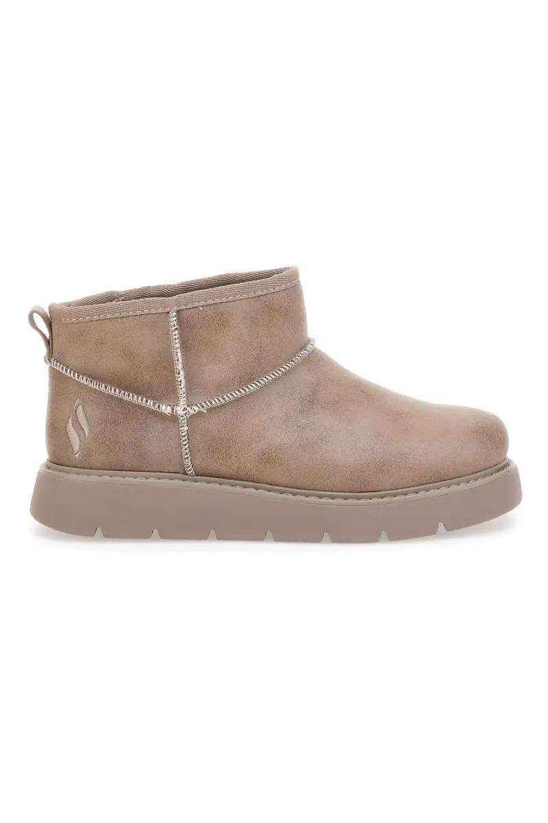SKECHERS Stivaletti alla caviglia beige con pelo Keepsakes Lite - Snowbird [TAUPE]