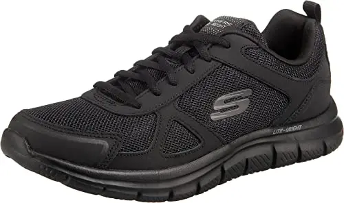 Skechers Track Scloric, Sneaker, Uomo, Nero Total Black, 40 EU