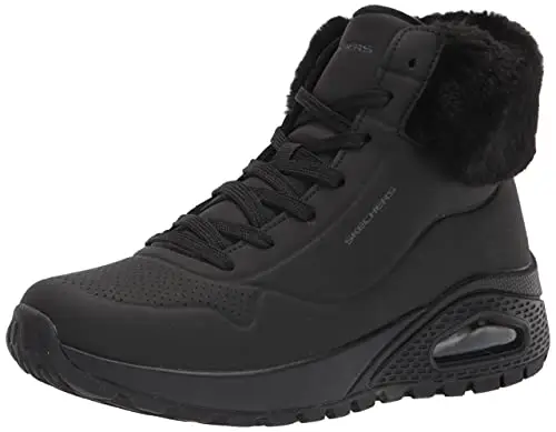 Skechers Uno Rugged Fall Air, Stivali Donna, Black, 37 EU