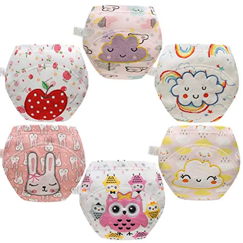 Skhls Mutande Apprendimento Bambine e Ragazze Stampa Mutande di Apprendimento 6 Confezioni, 3 Anni