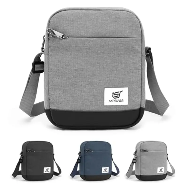 SKYSPER Borsa messenger Uomo Grigio 954561