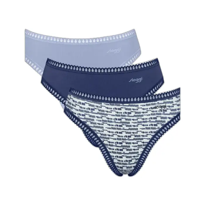 Sloggi Mutandine da donna Go Crush High Leg (x3) Bleu