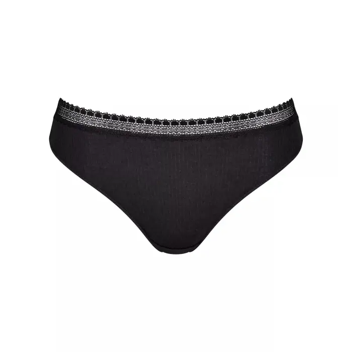Sloggi Mutandine da donna Go Ribbed R Tai (x2) Noir