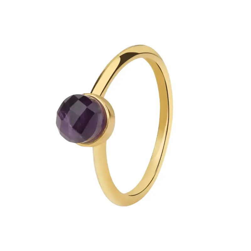 Sloya Anello in ametista donna Aurora