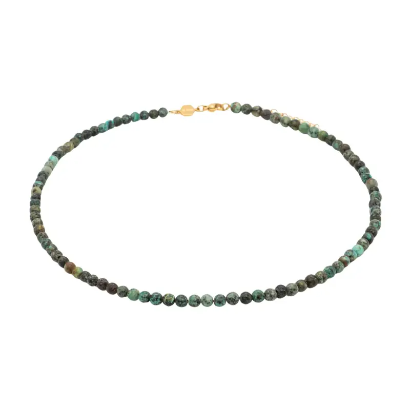 Sloya Collana in pietra turchese africana donna Serena