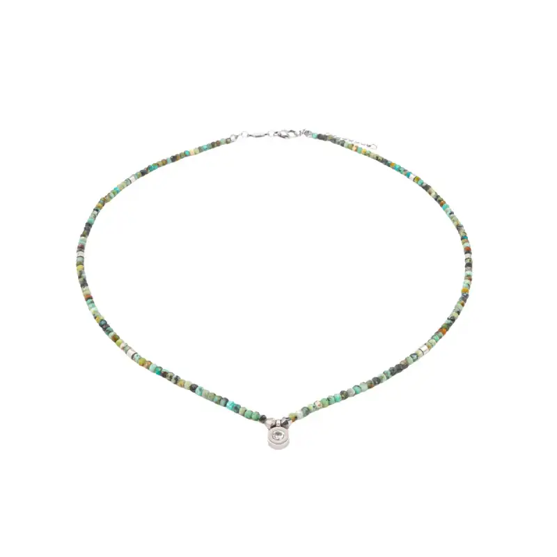Sloya Collana in pietra turchese donna Lumia