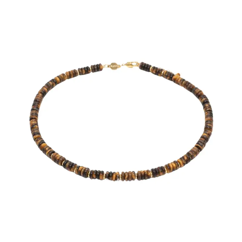 Sloya Collana in pietre Occhio di Tigre donna Blima