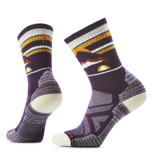 SMARTWOOL Light Cushion Crew Mountain Moon - calzini trekking - donna Violet