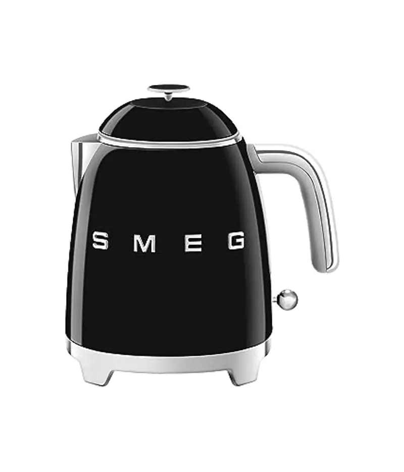 Smeg Bollitore Elettrico Piccolo KLF05BLEU 0, 8 L, Filtro Acciaio Inox, Autospegnimento di Sicurezza, Indicatore