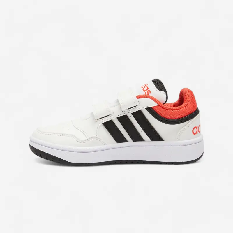 Sneakers ADIDAS bambino HOOPS con strap bianco-rosso dal 28 al 34 | Adidas
