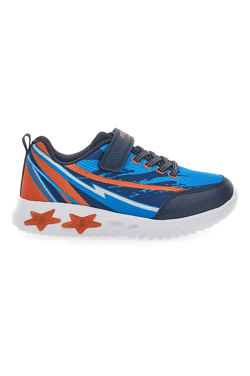 PITT KIDS Sneakers Blu e Arancioni con Luci Integrate K21900