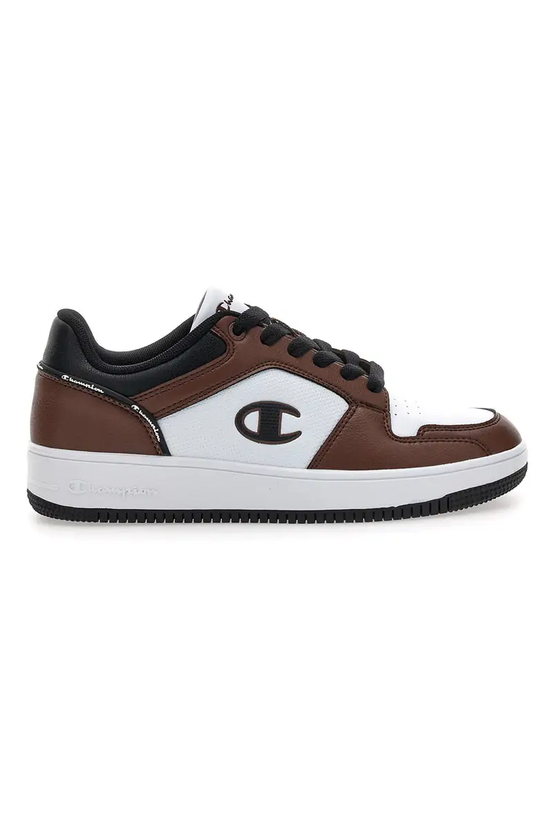 CHAMPION Sneakers marroni e bianche con dettagli black RD18 2.0 Low