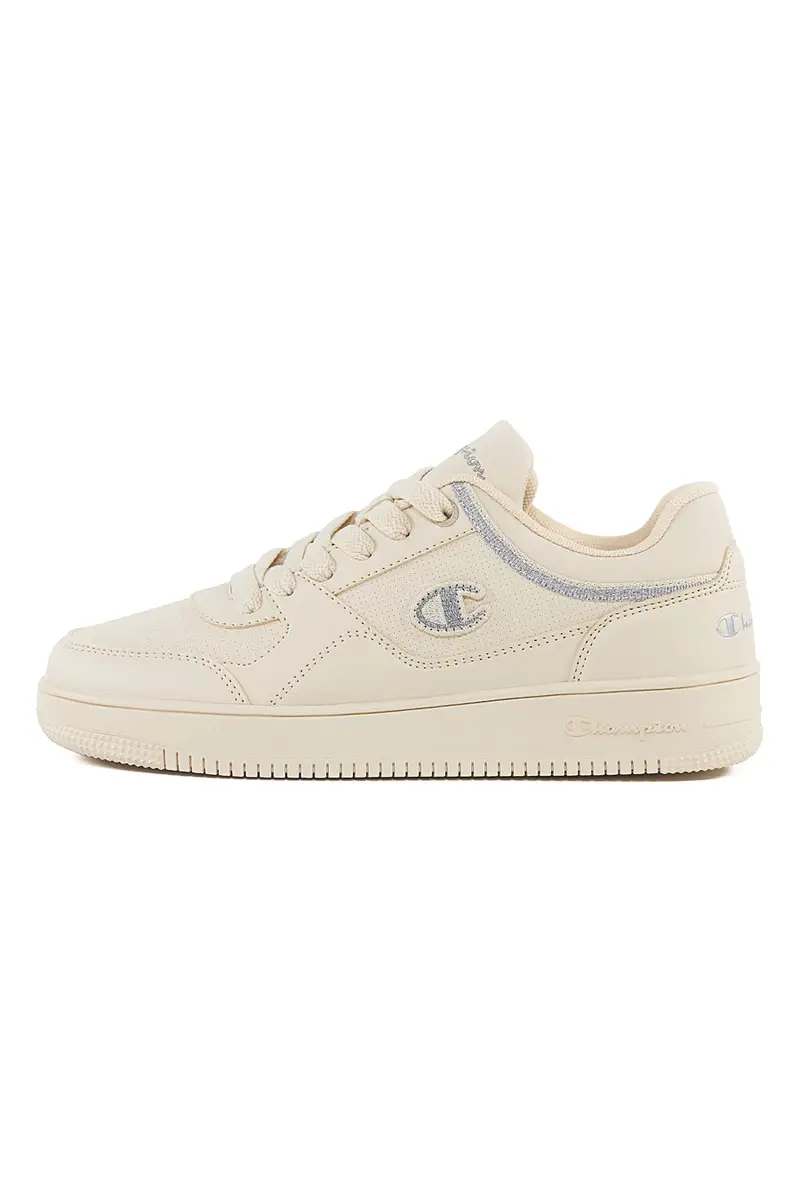 CHAMPION Sneakers Panna con Dettagli Argento RD18 LOW