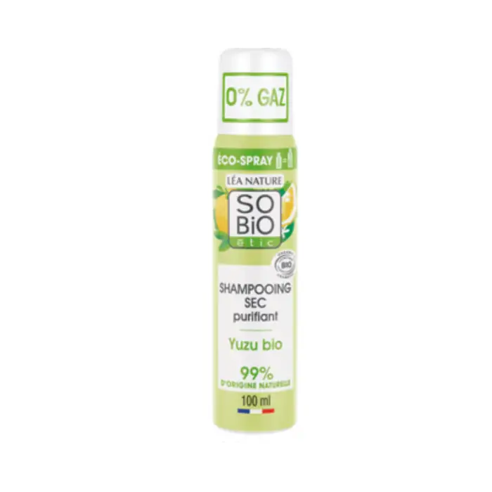 SO BiO étic LÉa nature Shampoo Secco Purificante allo Yuzu Bio, 100 ml