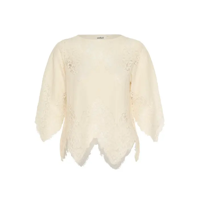 Soaked in Luxury Camicetta da donna SLBriar Blanc