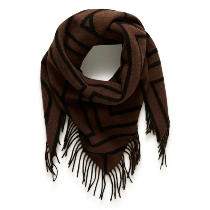 Soaked in Luxury Sciarpa da donna Pentile Triangle Marron
