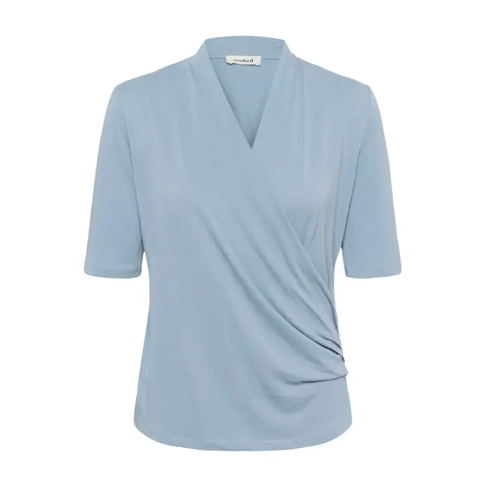 Soaked in Luxury T-shirt da donna SLColumbine Wrap Bleu