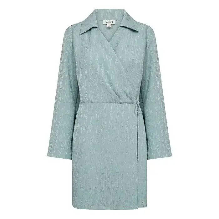 Soaked in Luxury Wrap dress da donna Nera Bleu