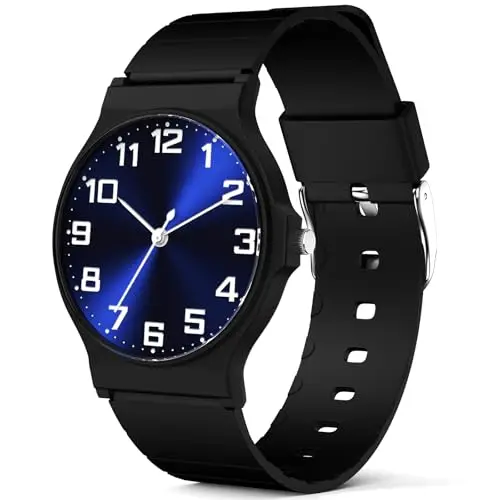 SOCICO Orologio analogico per bambini, orologio sportivo resistente all'acqua da 30 metri per 5-15 anni, orologio per