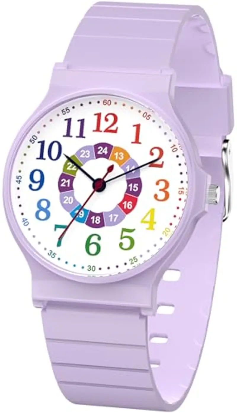 SOCICO Orologio analogico per bambini, orologio sportivo resistente all'acqua da 30 metri per 5-15 anni, orologio per