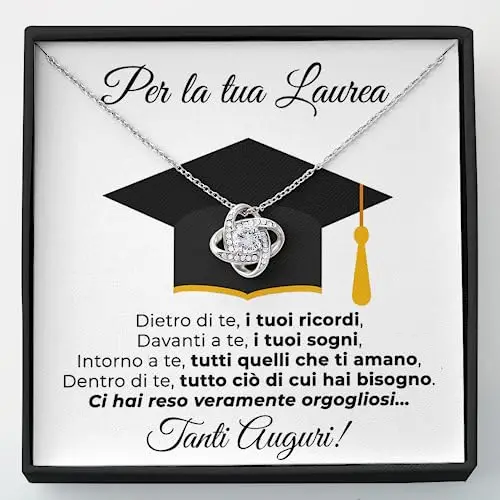 SOFIA FERRER Regalo Laurea Donna, Collana Argento 925, Idea Regalo Per Laurea, Catenina Argento 925 Donna, Idee Regali
