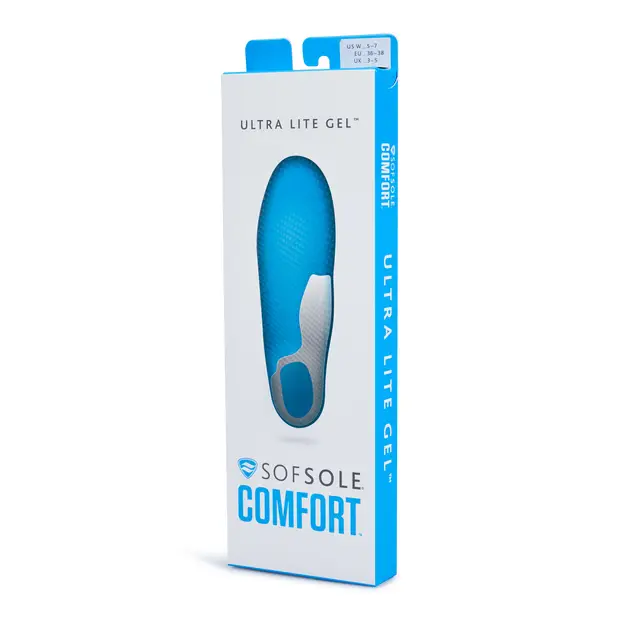 SofSole Ultra Lite Gel Unisex - Insoles Bianco White
