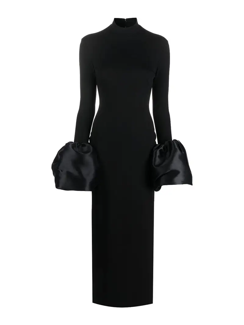 Solace London Vestito lungo Viviana Nero