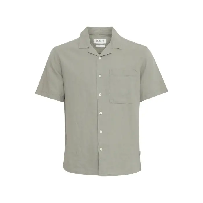 Camicia Solid Allan Cuba Gris