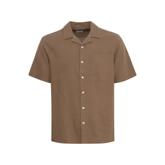 Camicia Solid Allan Cuba Marron