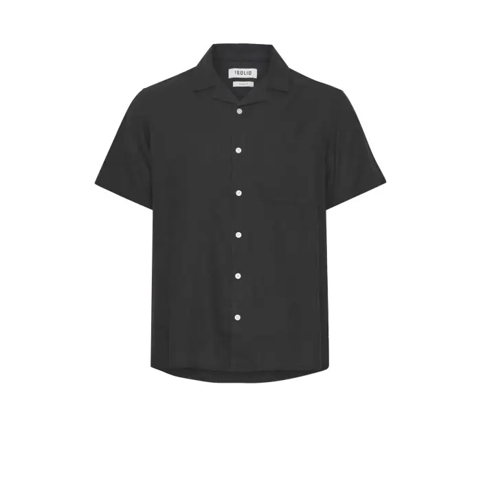Camicia Solid Allan Cuba Noir