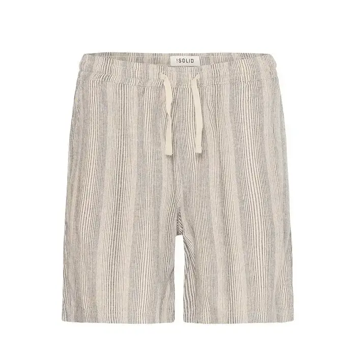 Solid Pantaloni a righe elasticizzati Liam Bleu