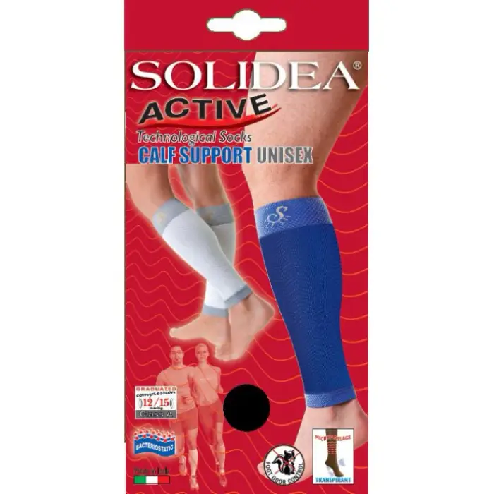 Solidea Calf Support Scaldamuscoli Bianco 4XL - Scaldamuscoli a compressione