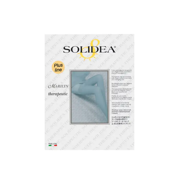 Solidea Marilyn Ccl2 Plus Punta Chiusa Autoreggenti 25 32 mmHg Natur 3 ml - Calze Compressive