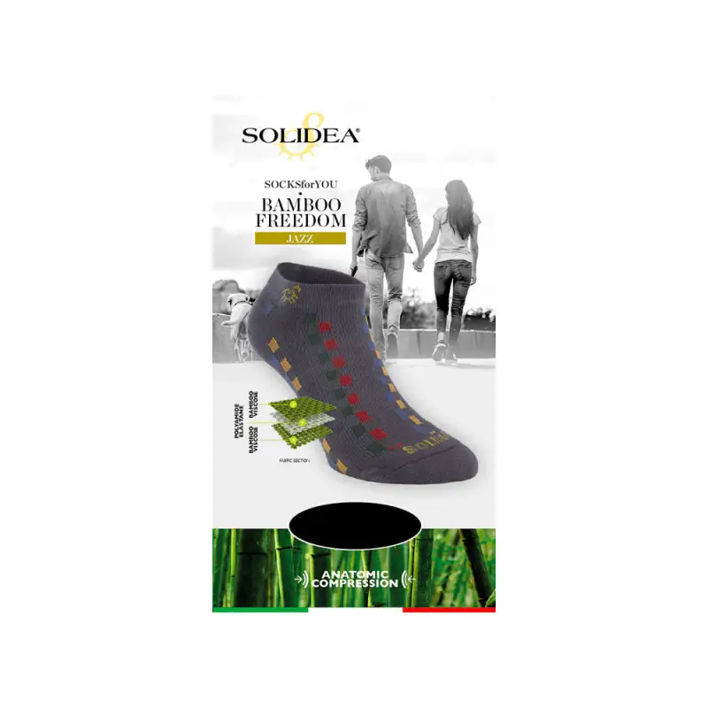 Solidea Socks for you Bamboo Freedom Jazz Calzini Tessuto Traspirante 2M Grigio