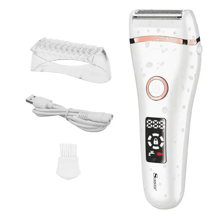 Solimpla SOLIMPIA Rasoio elettrico per donna Wet and Dry Cordless Indolore Lady Shaver
