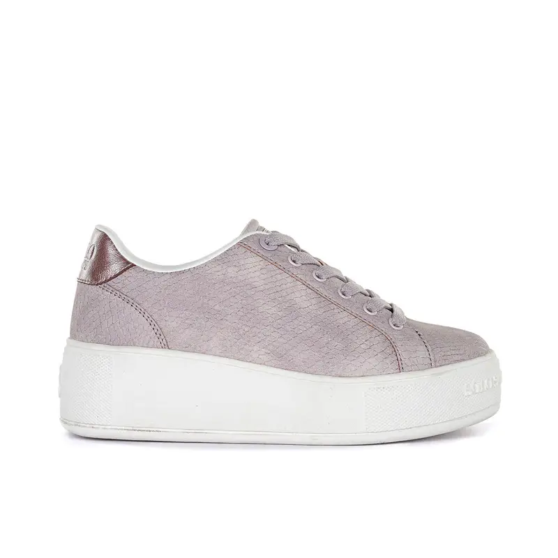 SOLO SOPRANI COUTURE Sneakers rosa da donna con suola platform