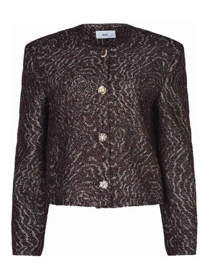 Giacca Realizzata In Misto Lana Rosso