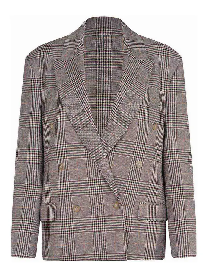 Giacca Realizzata In Misto Viscosa Multicolor Multicolore