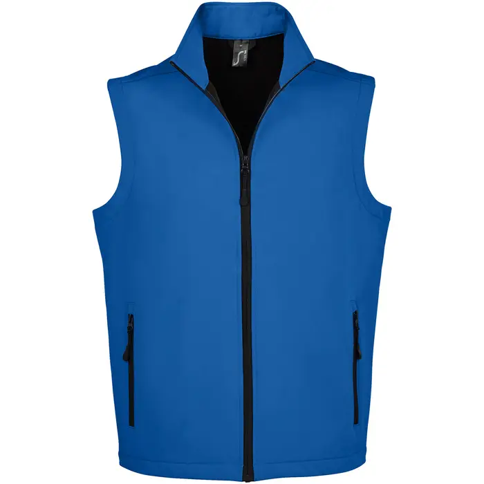 Sols Gilet da completo Gilet softshell da uomo moderno Race BW Blu