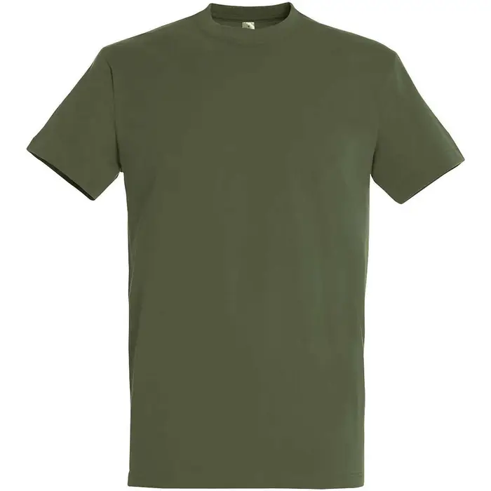 T-shirt Sols IMPERIAL camiseta color Army-100% algodón semi-peinado Multicolore