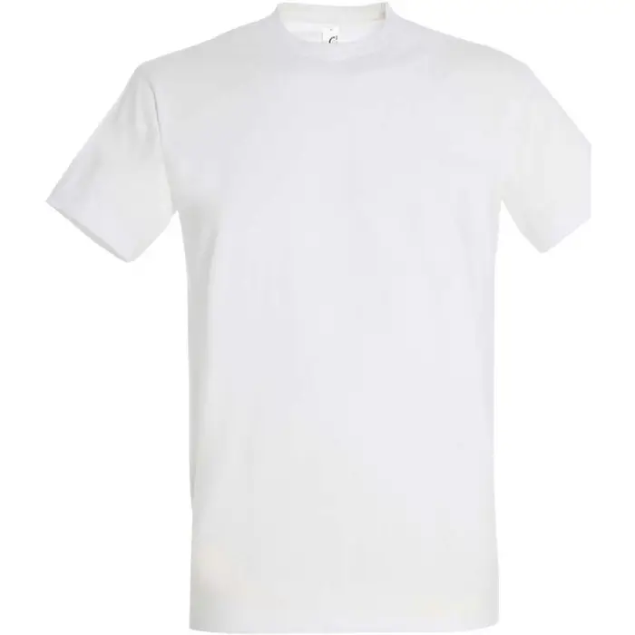 T-shirt Sols IMPERIAL camiseta color Blanco-100% algodón semi-peinado Multicolore
